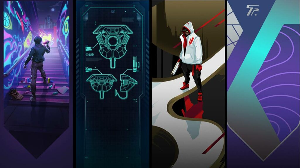 The Signature, Spycam Schema, Streetwear, and Topotek player cards.