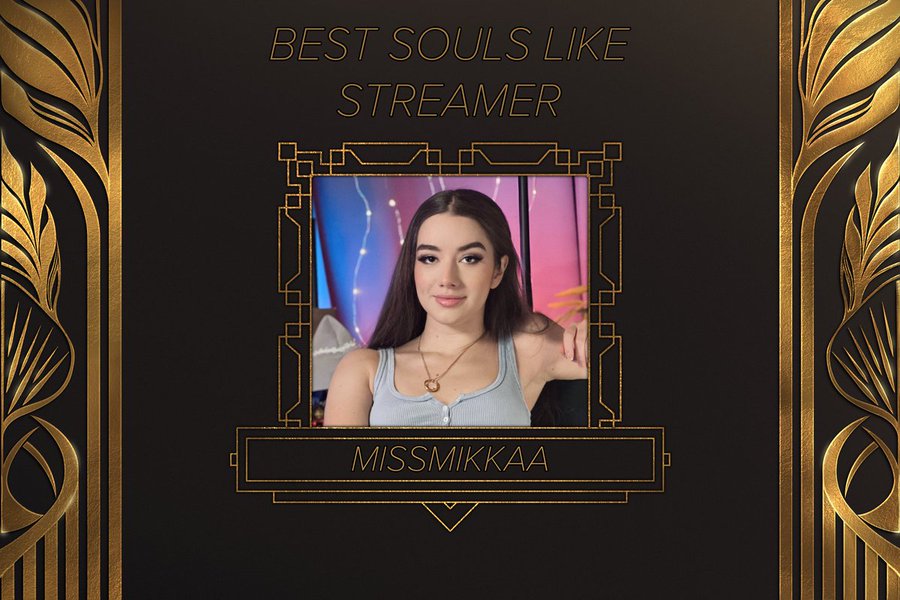 MissMikkaa won the best Soulslike Streamer at the the Streamer Awards 2023