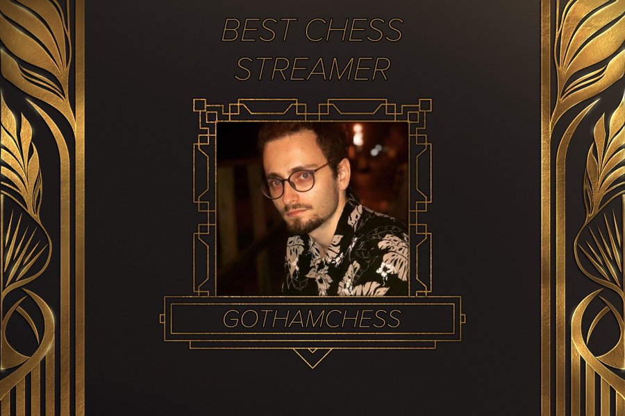 Gothamchess won the best Chess streamer award at the the Streamer Awards 2023