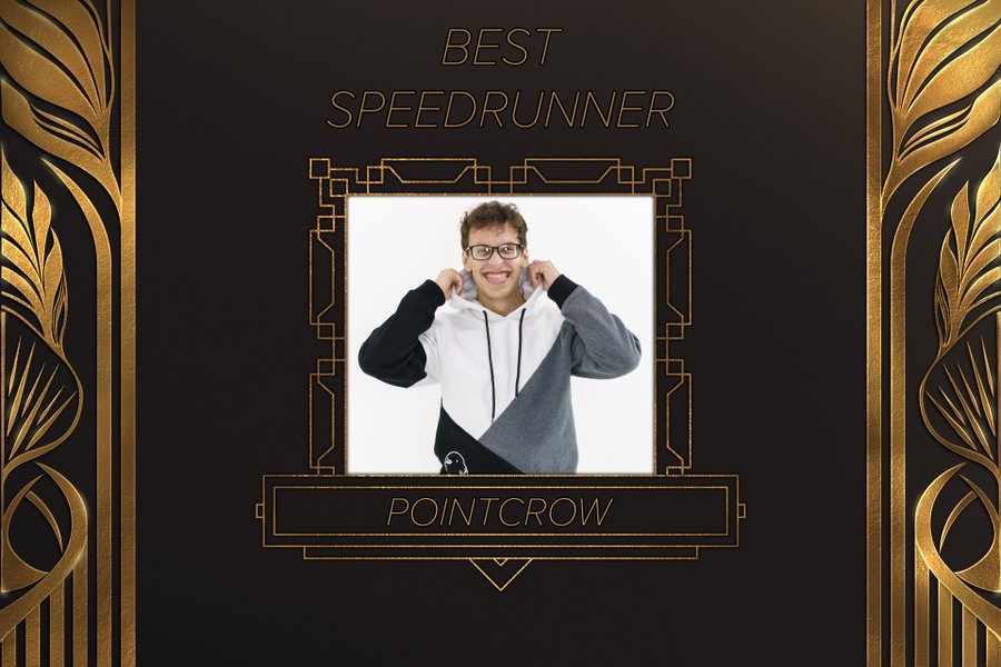 Pointcrow won the best speedrunner award at the the Streamer Awards 2023