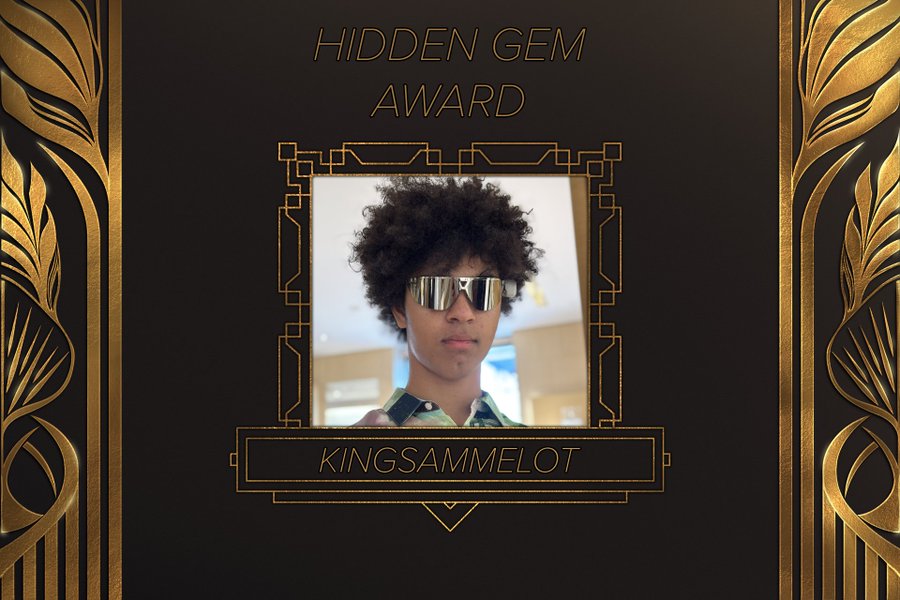 Kingsammelot won the Hidden Gem Award at the the Streamer Awards 2023