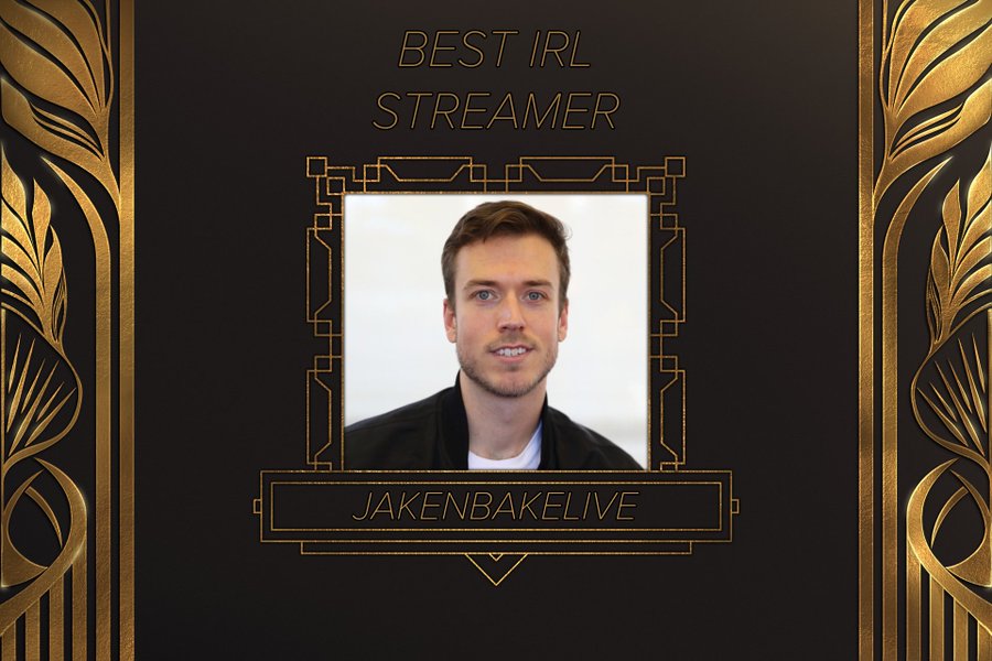 Jakenblake won the best IRL streamer award at the the Streamer Awards 2023