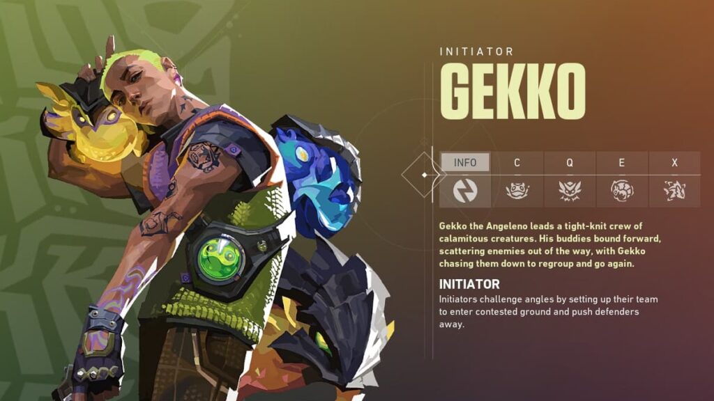 An overview of Gekko in VALORANT.