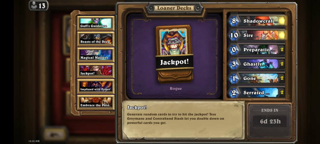 Hearthstone Loaner / Free Decks - Image via esports.gg