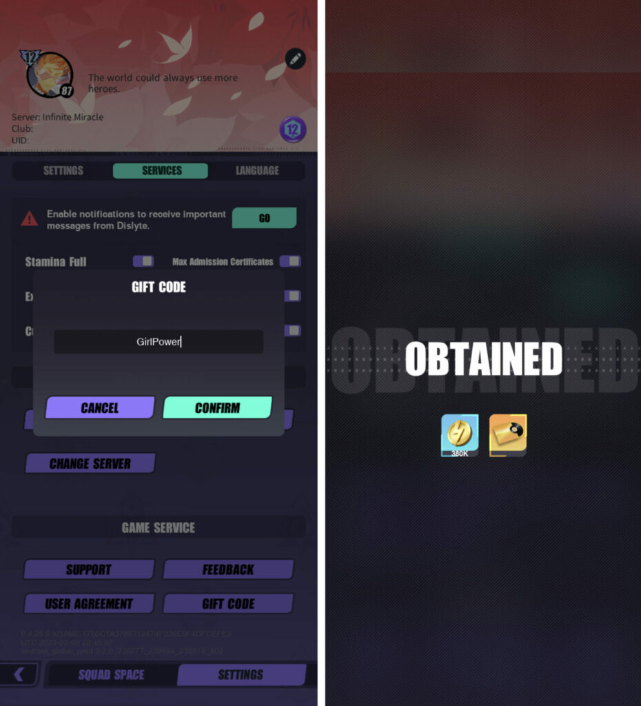 March 2023 Dislyte code