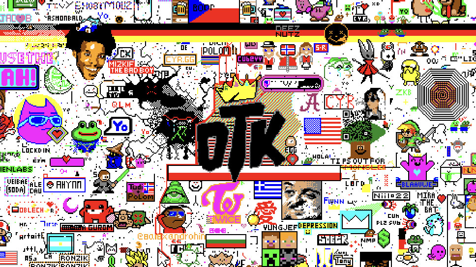 OTK is doing its own pixel canvas event on Twitch