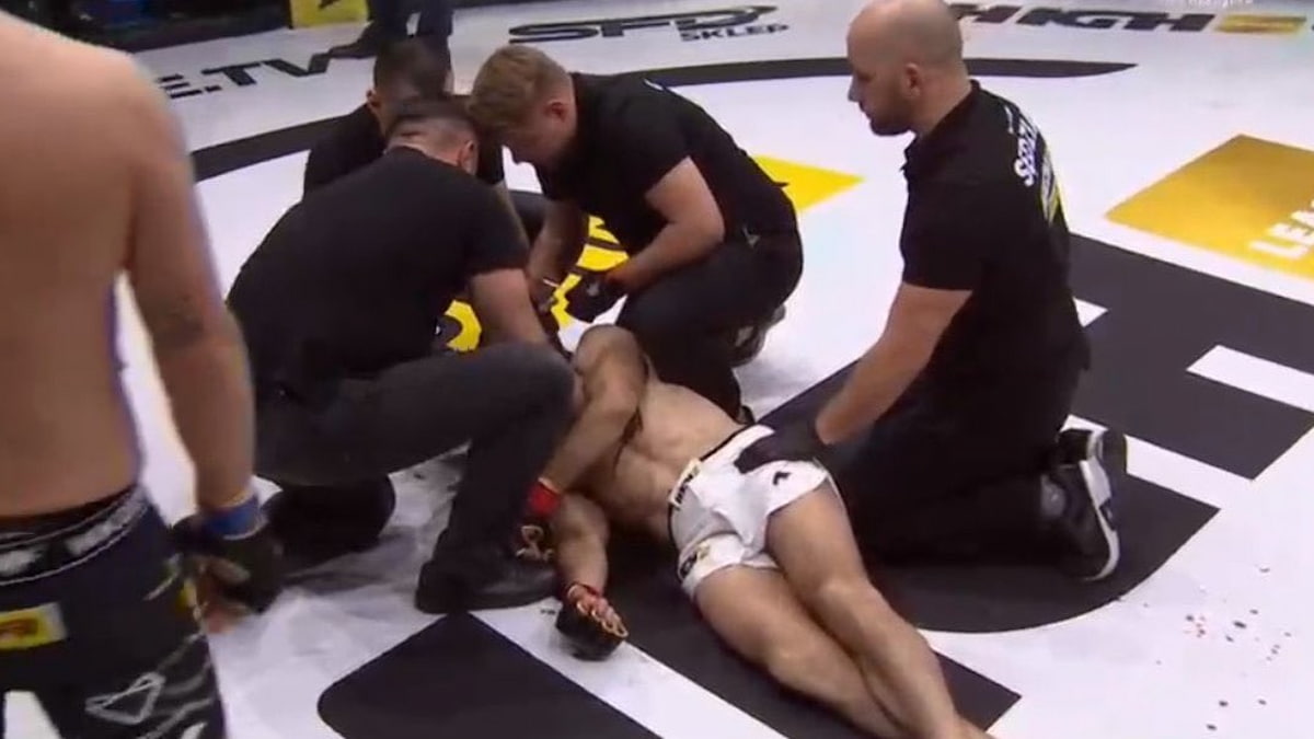 pashaBiceps choked-out, bloodied, and defeated in MMA debut