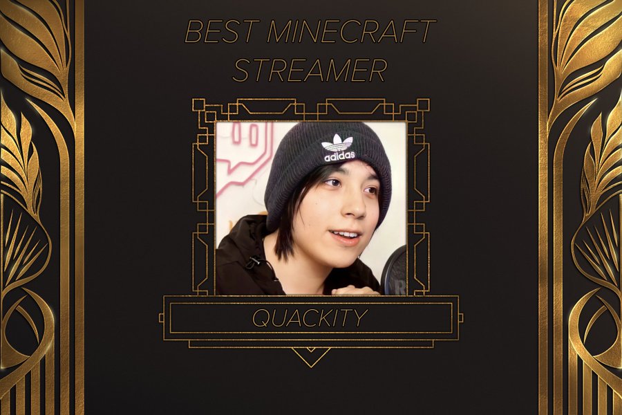 Quackity won the best Minecraft streamer award at the Streamer Awards 2023
