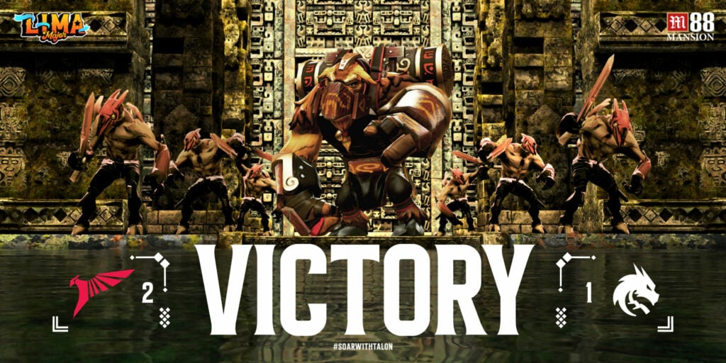 Talon Esports victory over Team Spirit at Lima Major (Image via Talon Twitter)