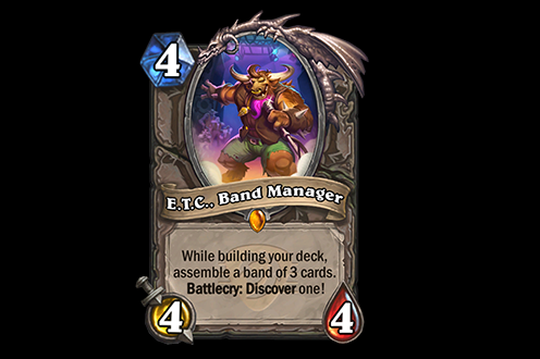 E.T.C., Band Manager in Hearthstone (Image via Blizzard Entertainment)