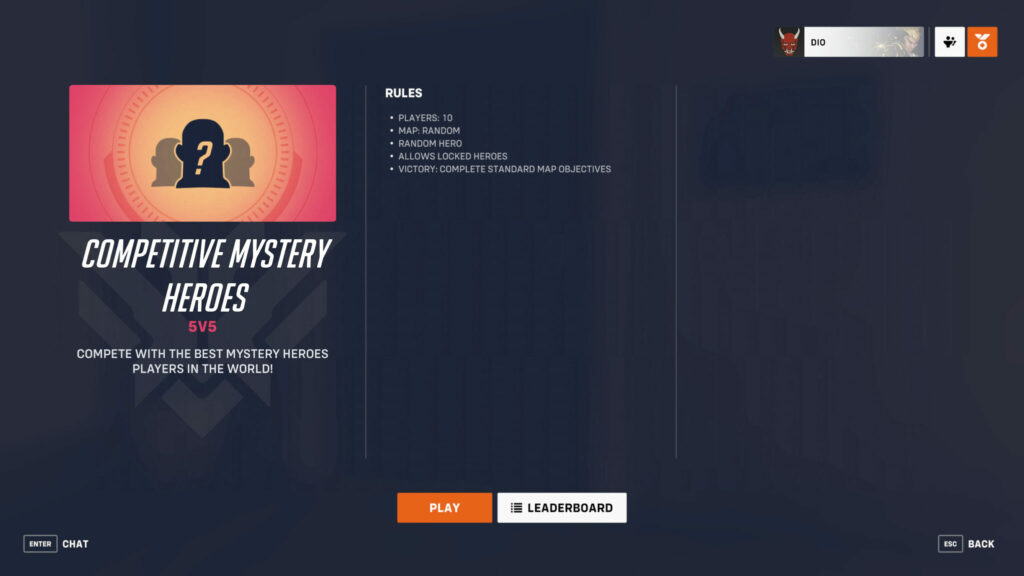 Overwatch 2 Competitive Mystery Heroes information 