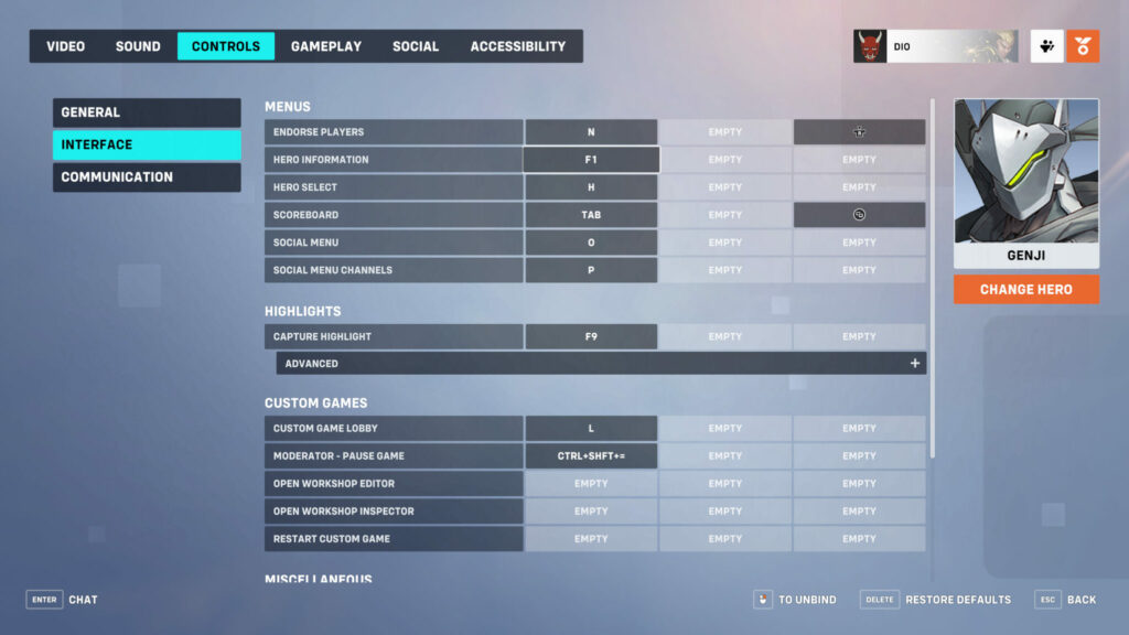 How to change your Overwatch 2 character settings