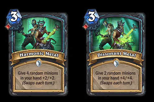 These Harmonic spells swap between Harmonic and Dissonant each turn 
