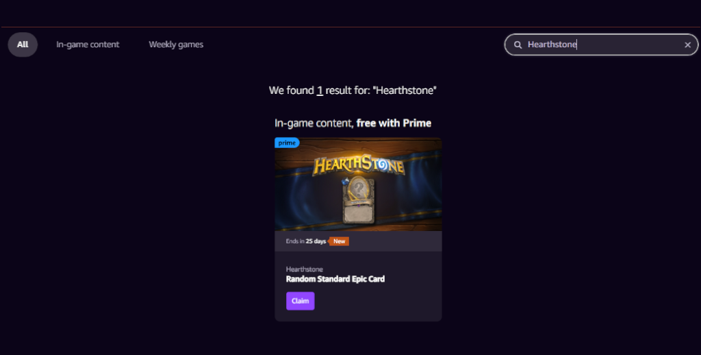 A free random Epic is available in Standard 
