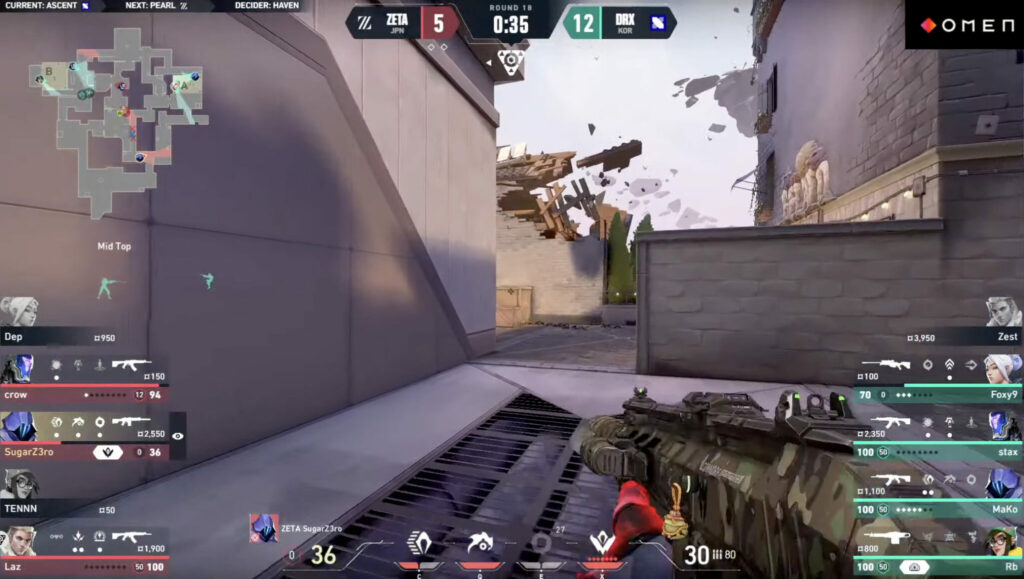 DRX on matchpoint - Image via VALORANT Pacific