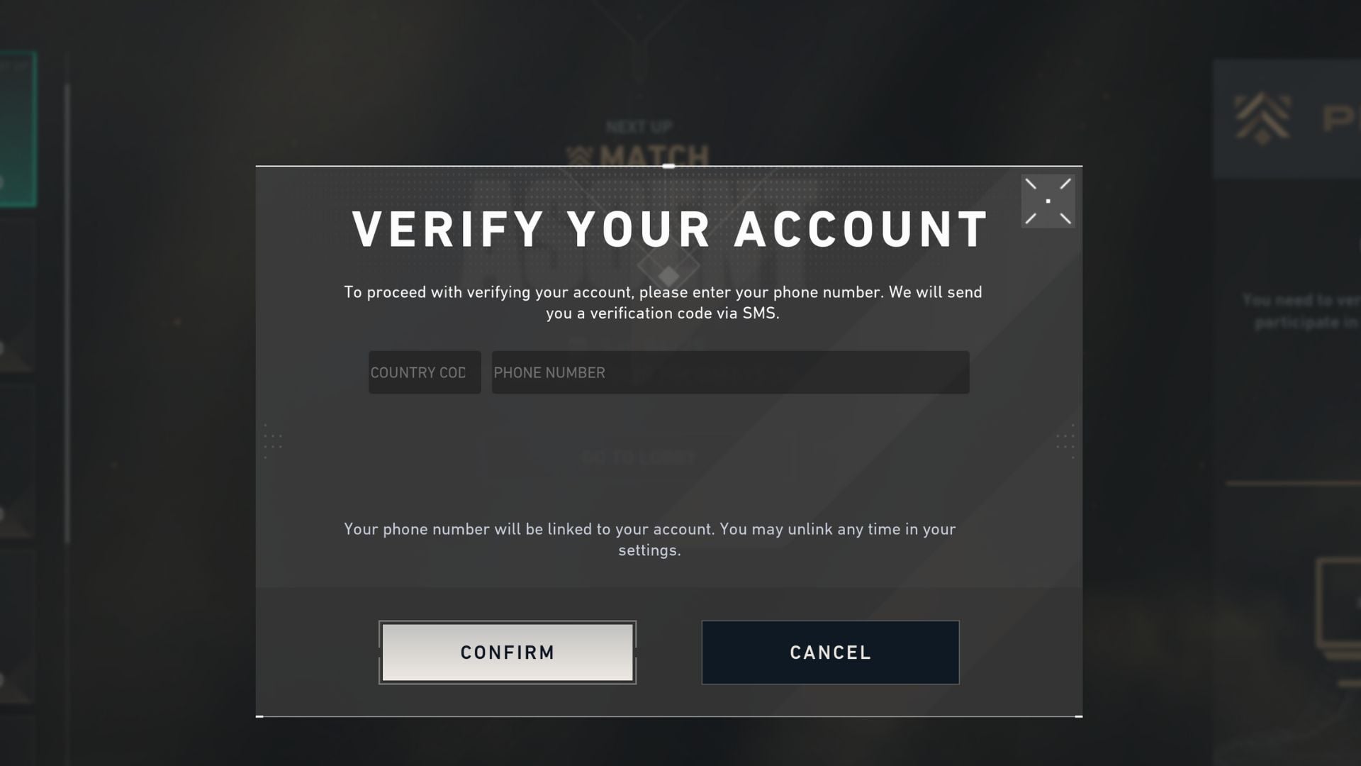 You need to enter your phone number along with the country code in order to verify Phone number in VALORANT