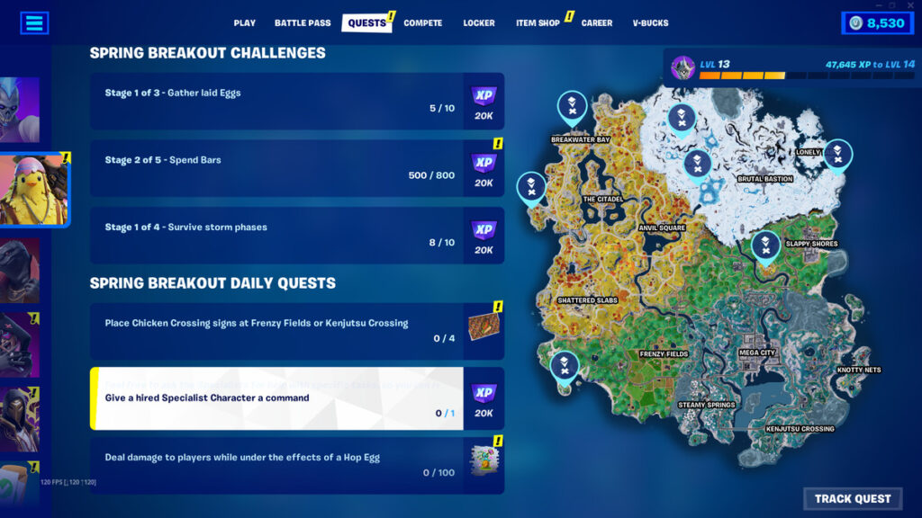 Fortnite map for Specialists