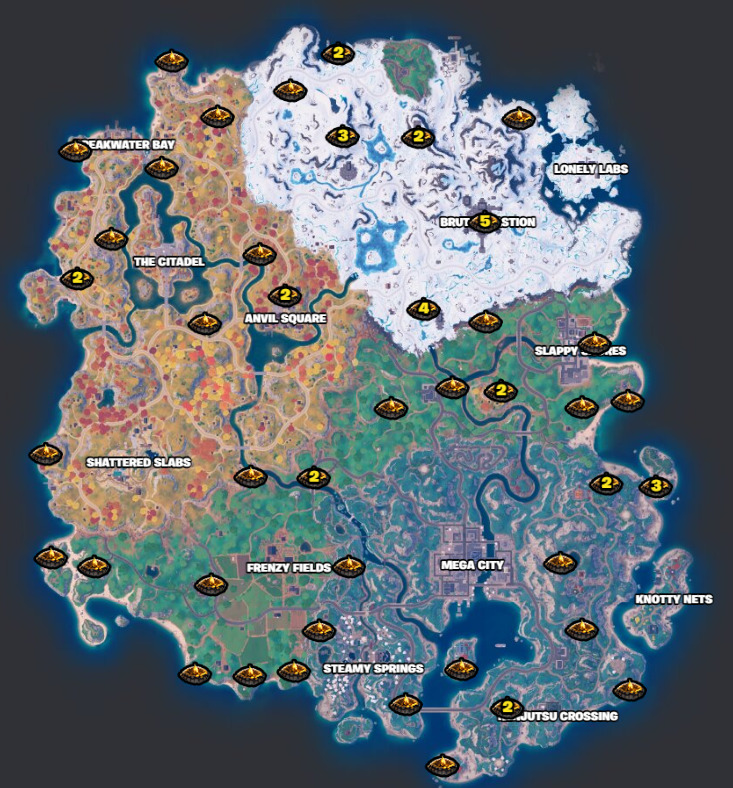 Campfires in Fortnite location guide