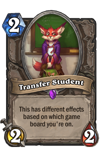 Transfer Student Festival of Legends interaction Hearthstone