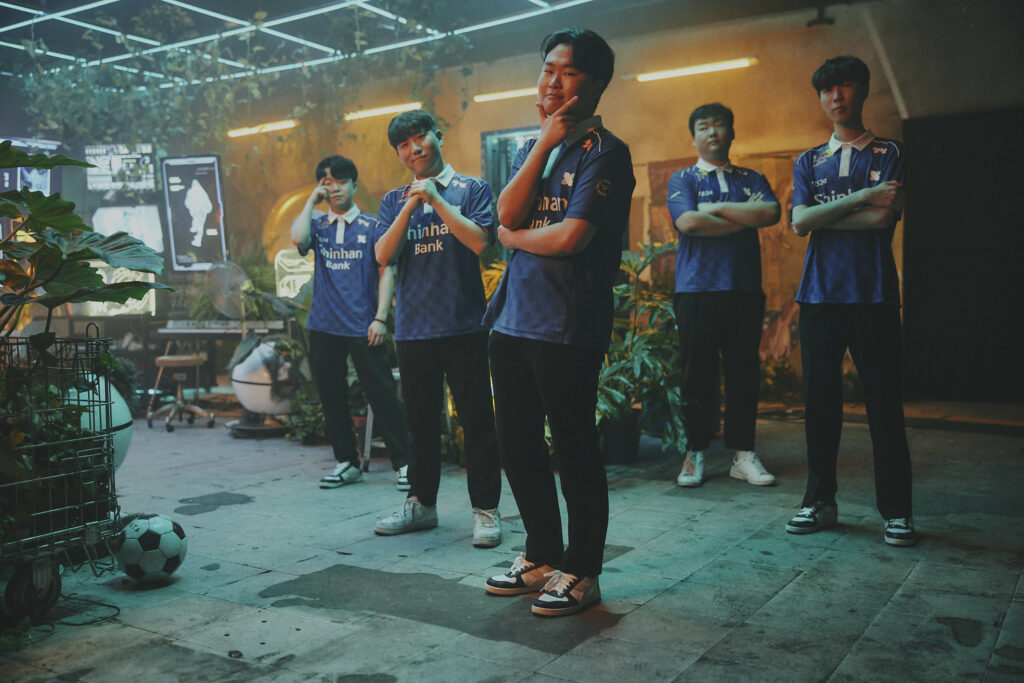 The DRX VALORANT roster. Paper Rex face off against DRX on April 15. 