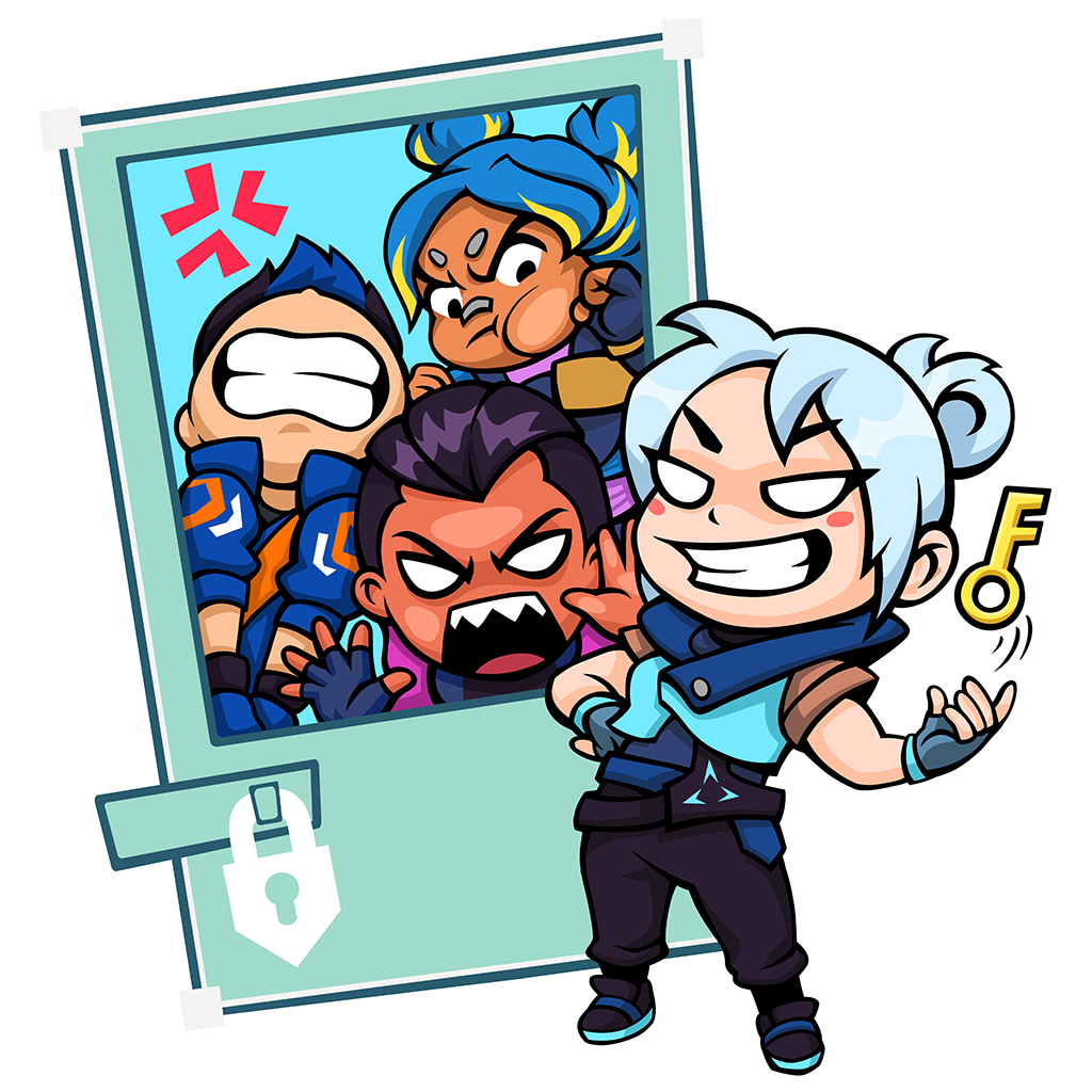 The Already Locked Spray from the VALORANT Episode 6 Act 3 Battlepass.