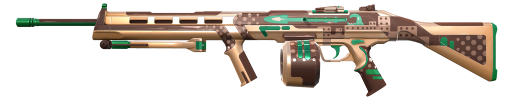 The Ares with the first variant of the Monstrocity skin.