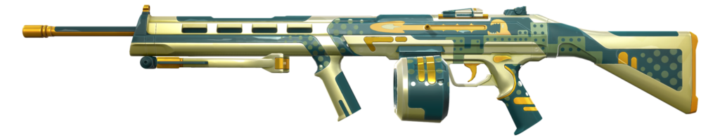 The Ares with the third variant of the Monstrocity skin.