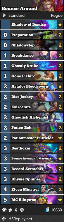 Hearthstone Festival Legends deck recipes Rogue