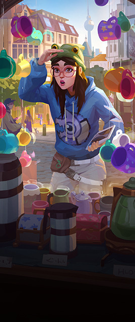 The Caffeine Dreams Player Card.