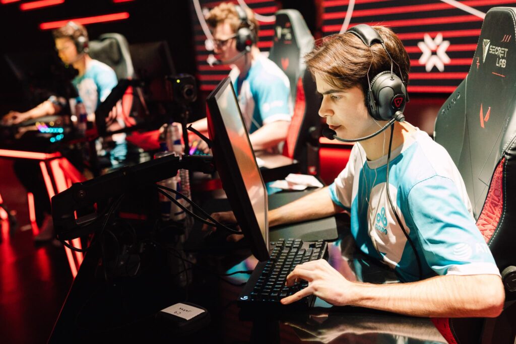 Jake "jakee" Anderson of Cloud9 competes during Week 4 of 2023 VCT Americas at the Riot Games Arena on April 23, 2023.