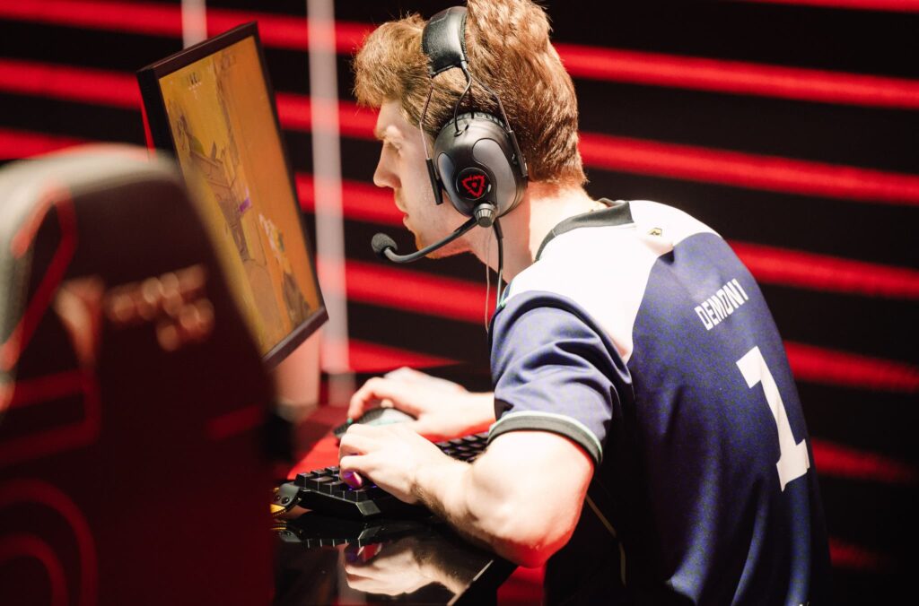 Max "Demon1" Mazanov of Evil Geniuses competes during Week 4 of 2023 VCT Americas at the Riot Games Arena on April 22, 2023.