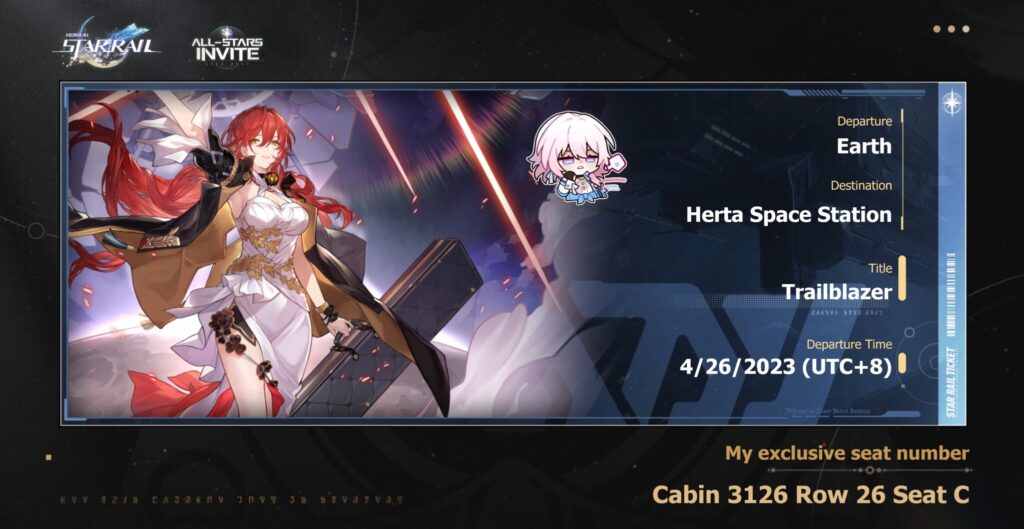 Honkai: Star Rail All Stars Invite: DIY Ticket and Warp Rewards