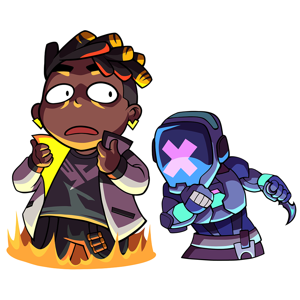 The Don't Look Back Spray from the VALORANT Episode 6 Act 3 Battlepass.