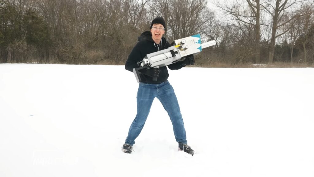 This YouTuber made a real-life Fortnite Snowball Launcher