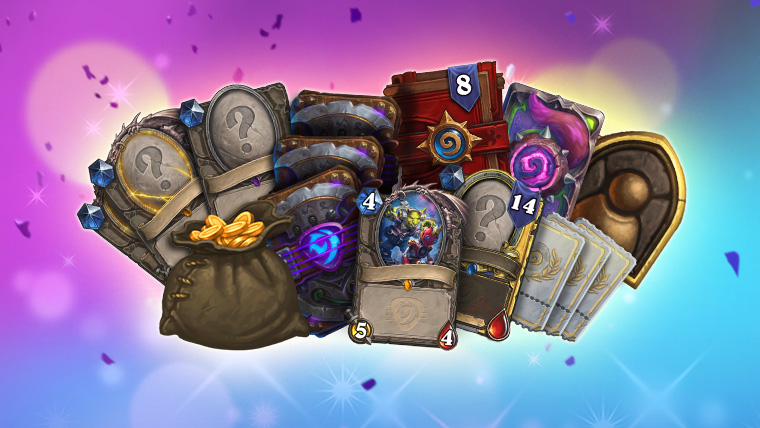 Free Hearthstone Rewards Track loot (Image via Blizzard Entertainment)
