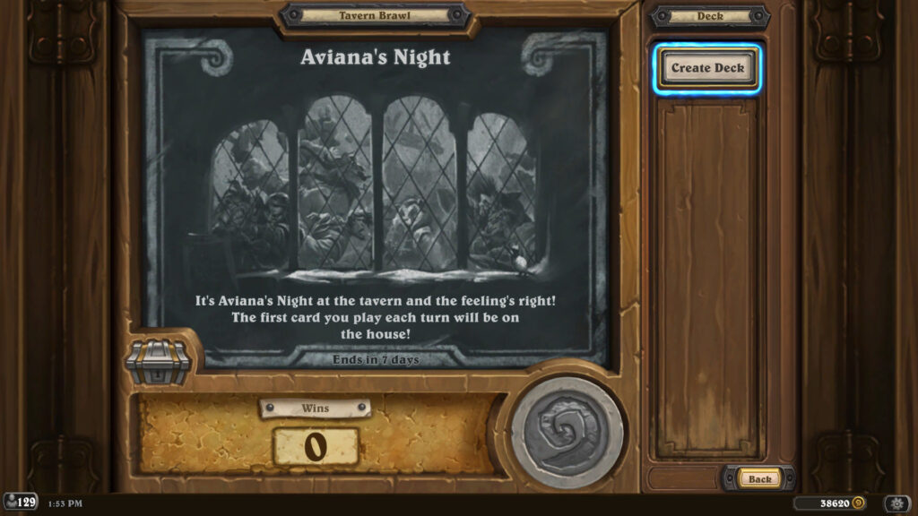 Aviana’s Night Hearthstone Tavern Brawl decks