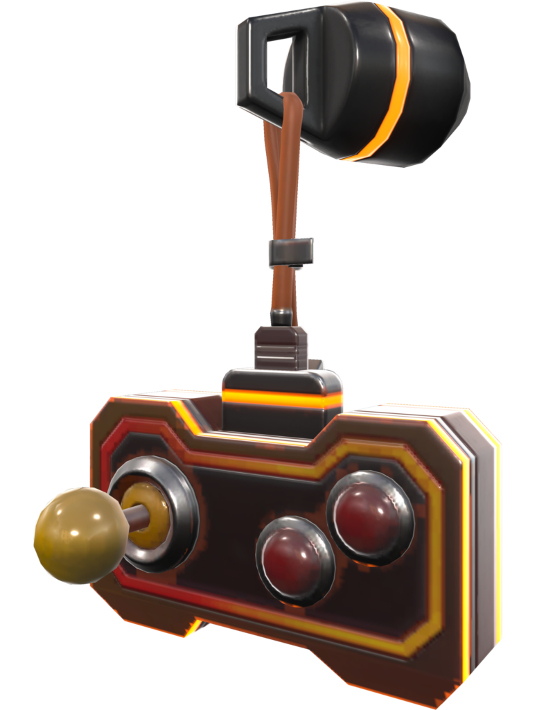 The K.nock O.ut!! Gun Buddy from the VALORANT arcade skin bundle.