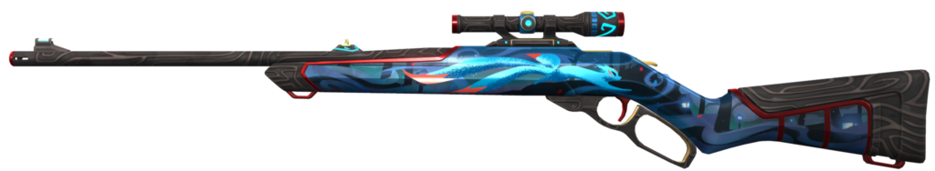 The Marshal with the Moondash weapon skin from the VALORANT Episode 6 Act 3 Battlepass.