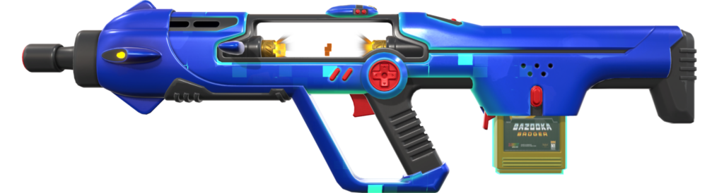 The Bazooka Badger arcade skin for the Bulldog from the VALORANT Radiant Entertainment System bundle.