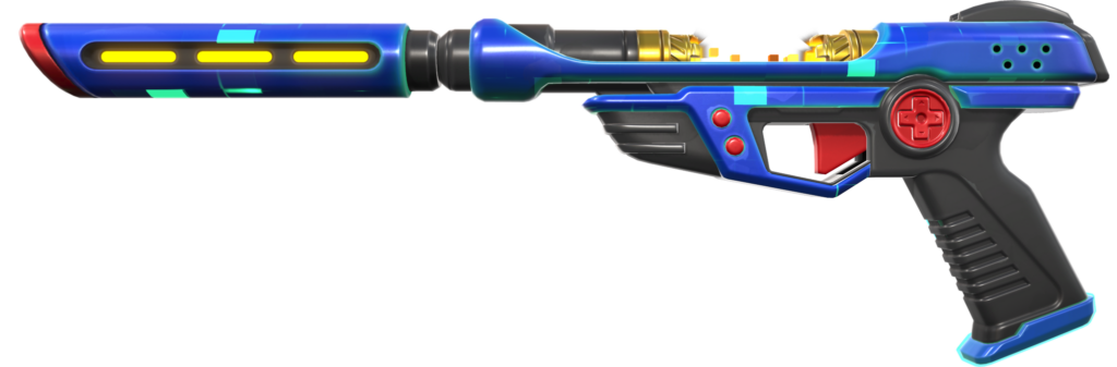 The Bazooka Badger arcade skin for the Ghost from the VALORANT Radiant Entertainment System bundle.