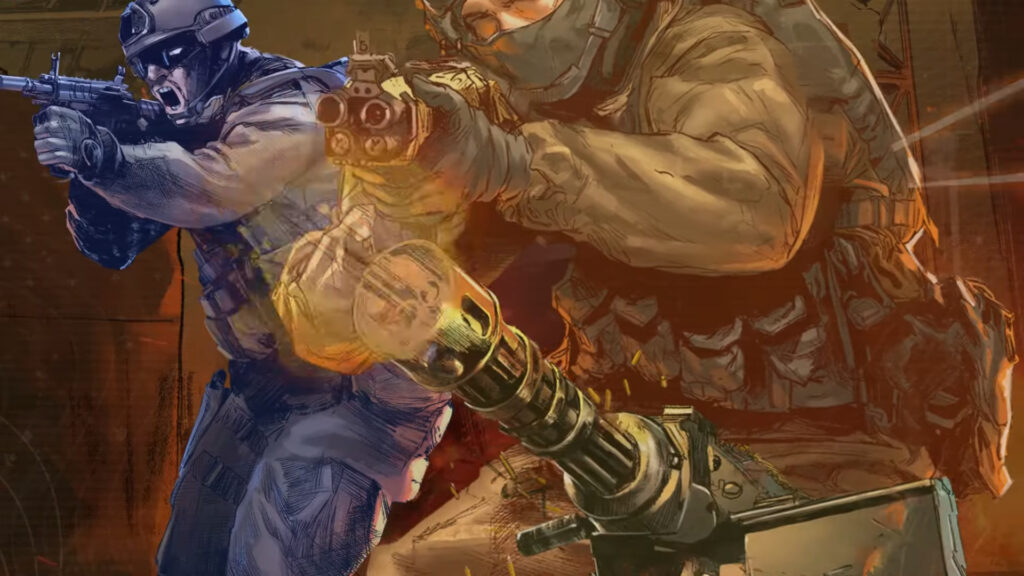 Some early art from the reveal trailer of Call of Duty: The Board Game.