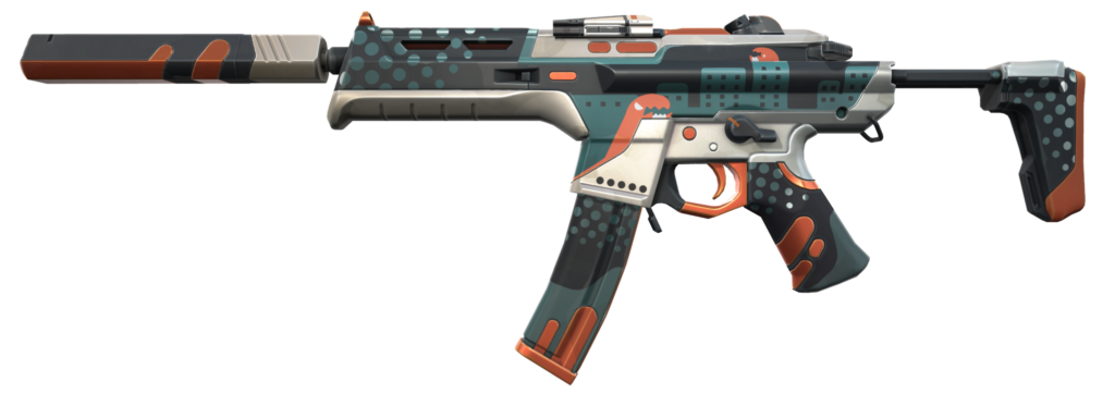 The Spectre with the Monstrocity weapon skin from the VALORANT Episode 6 Act 3 Battlepass.