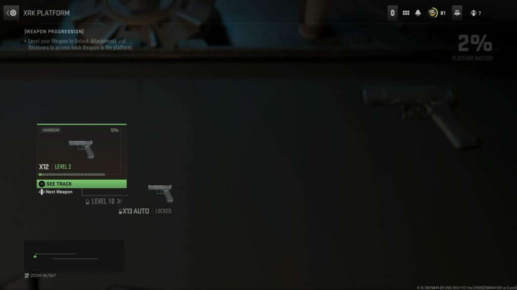 The X12 is the first weapon of the XRK Weapon Platform in MW2.