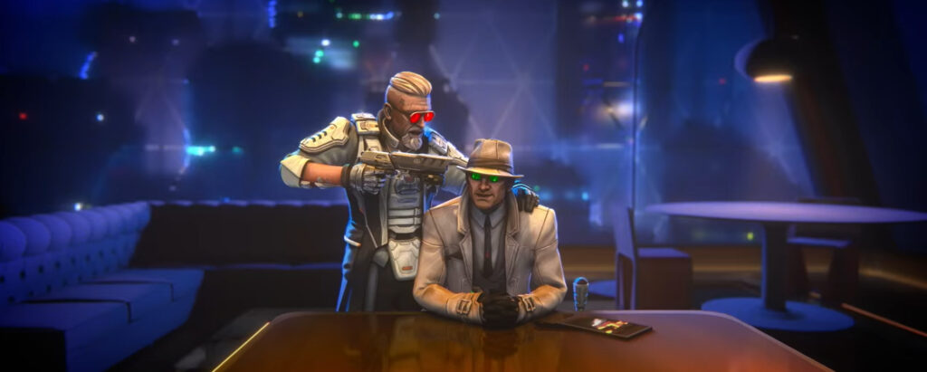 Screenshot from SFTO trailer of Ballistic holding a gun to Eduardo Silvia's head