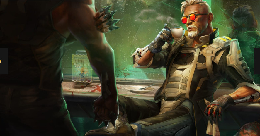 Screenshot of Ballistic's banner art from EA's website