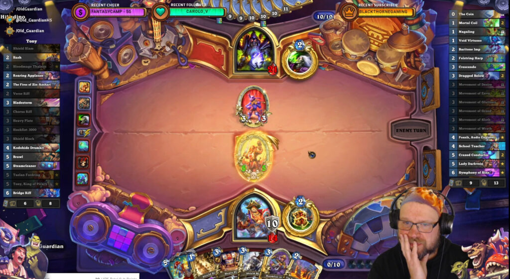 Hearthstone Festival of Legends Warrior deck gameplay