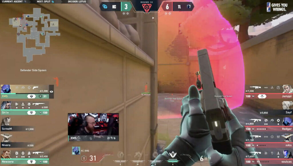 TL build up their lead against KC to dominate the map - Image via VALORANT EMEA