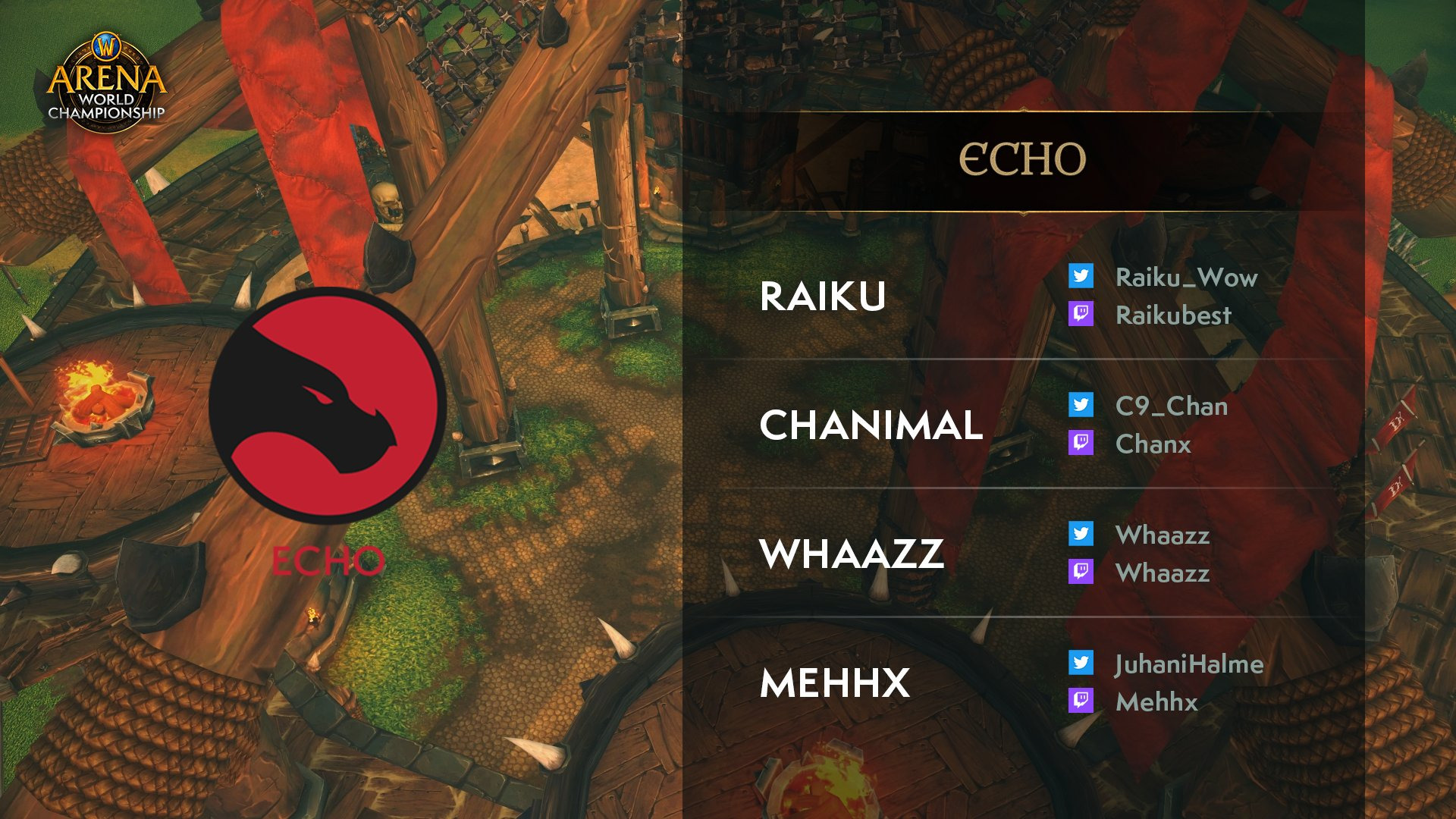 Echo players in the 2023 World of Warcraft Arena World Championship