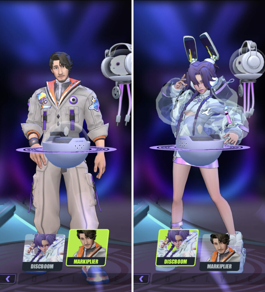 Markiplier and Discboom in Dislyte