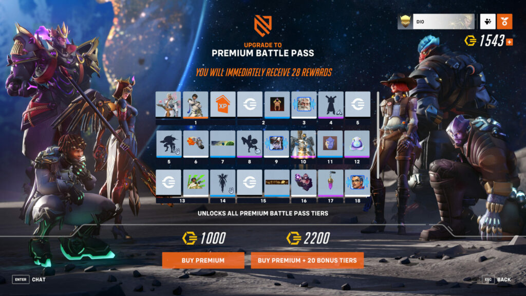 Overwatch 2 Season 4 Premium Battle Pass items